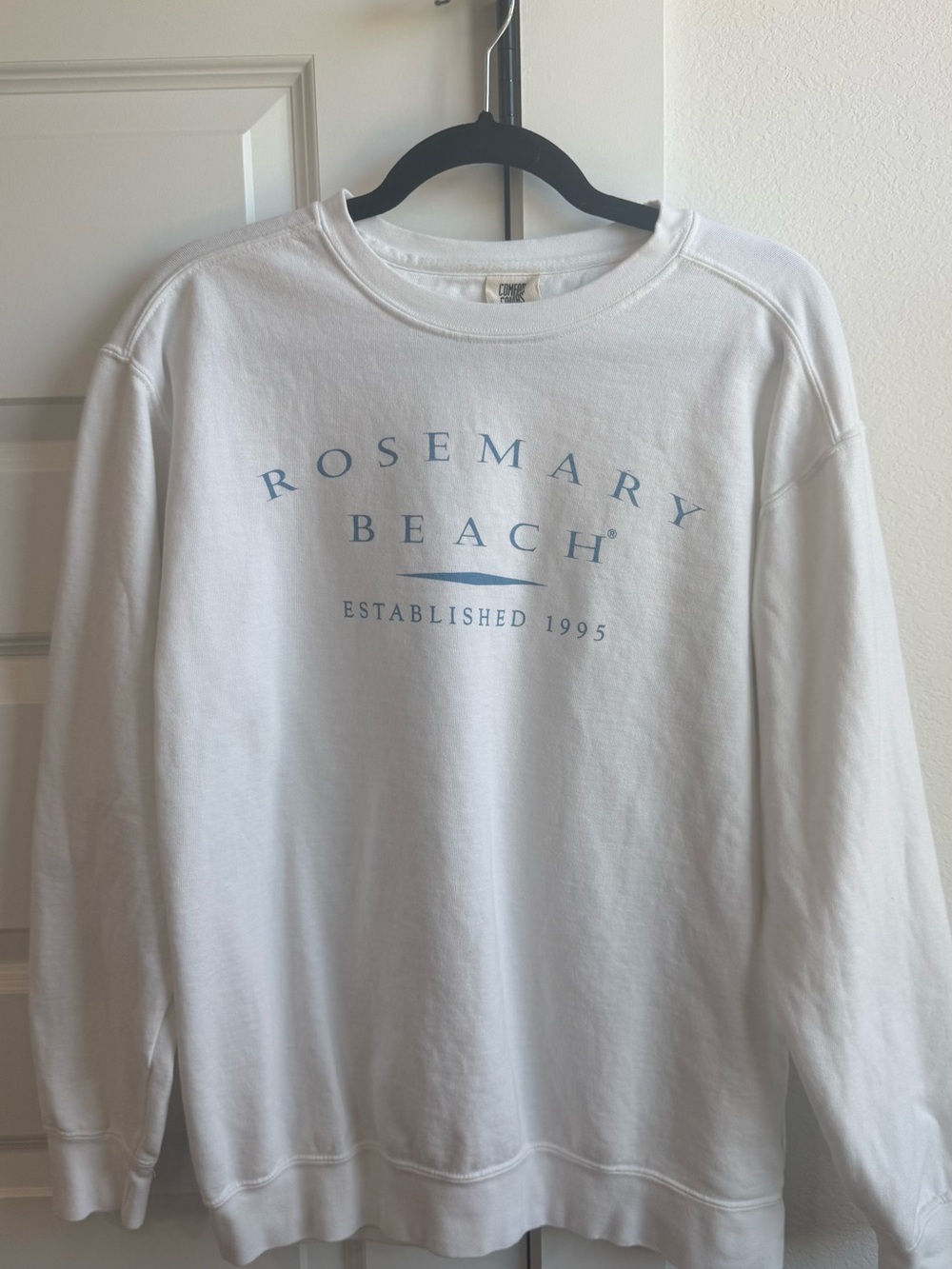 Rosemary Beach White Crewneck Sweatshirt